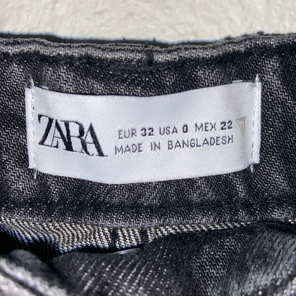 loose fit Zara mid rise denim shorts size 0 - Picture 8 of 9